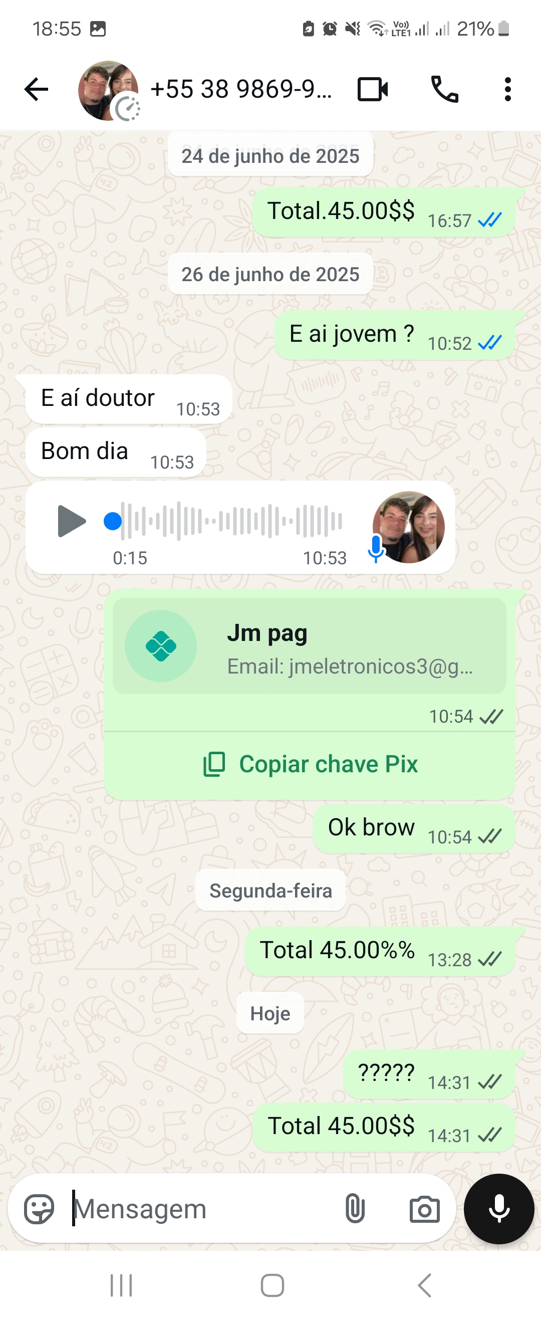 Nao sei ..